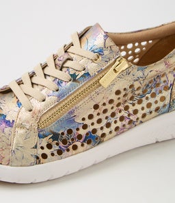SHOVO XF ZR GOLD VINTAGE FLORAL LEATHER