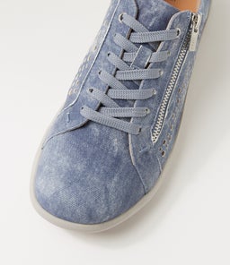 SHOVO XF ZR BLUE DISTRESS DENIM LEATHER