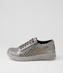 SHOVO XF ZR PEWTER CRACKLE LEATHER