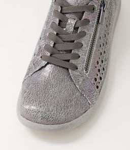SHOVO XF ZR PEWTER CRACKLE LEATHER