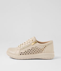 Shovo Xf Almond Leather Sneakers Shovo Xf Almond Leather Sneakers