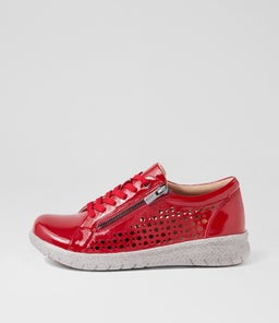 SHOVO XF ZR DK RED WRINKLE PATENT
