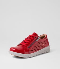 SHOVO XF ZR DK RED WRINKLE PATENT