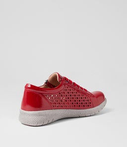 SHOVO XF ZR DK RED WRINKLE PATENT