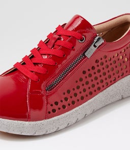 SHOVO XF ZR DK RED WRINKLE PATENT