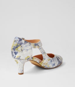 TIMON XW ZR NAVY&SILVER FLORAL LEATHER