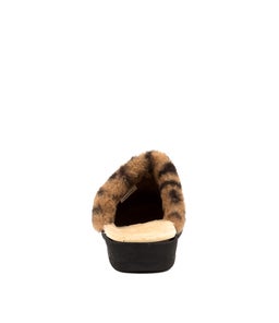 COMFY W ZR BLACK LEOPARD FUR MICROSUEDE