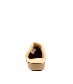 COMFY W ZR CHESTNUT BEIGE FUR MICROSUEDE