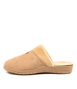 COMFY W ZR CHESTNUT BEIGE FUR MICROSUEDE