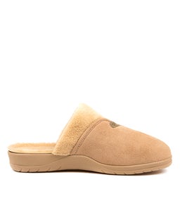 COMFY W ZR CHESTNUT BEIGE FUR MICROSUEDE