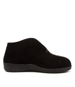 CUDDLES W ZR BLACK BLACK FUR MICROSUEDE