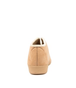 CUDDLES W ZR CHESTNUT BEIGE FUR MICROSUEDE