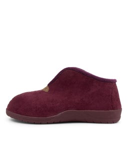 CUDDLES W ZR MULBERRY BERRY FUR MICROSUEDE