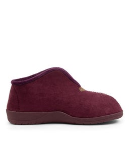 CUDDLES W ZR MULBERRY BERRY FUR MICROSUEDE