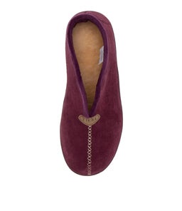 CUDDLES W ZR MULBERRY BERRY FUR MICROSUEDE