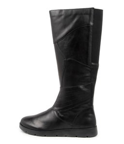 MARLO W ZR BLACK LEATHER