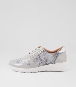 NEWTON W ZR MISTY CLOUDY&SILVER LEOPARD PATENT MULTI