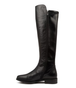 SALLIES XF ZR BLACK LEATHER STRETCH SMOOTH