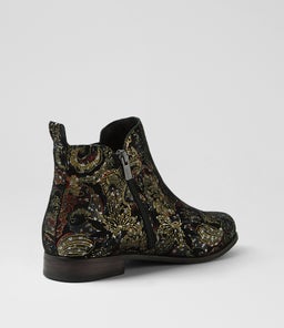 TALIA XF ZR BLACK ROYAL PRINT SUEDE