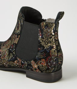 TALIA XF ZR BLACK ROYAL PRINT SUEDE