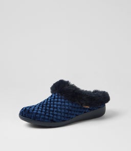FIFI XW ZR NAVY EMBOSS VELVET
