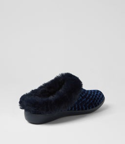 FIFI XW ZR NAVY EMBOSS VELVET