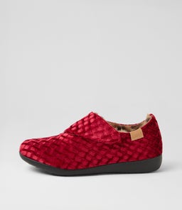 FLISS XW ZR RED EMBOSS VELVET