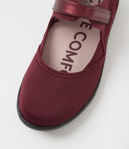 USHERY XF ZR BURGUNDY METALLIC NEOPRENE LEATHER
