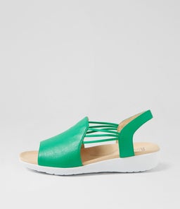 UDHAYS W ZR BRIGHT EMERALD LEATHER ELASTIC