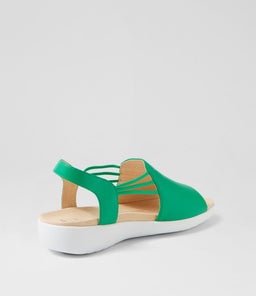 UDHAYS W ZR BRIGHT EMERALD LEATHER ELASTIC