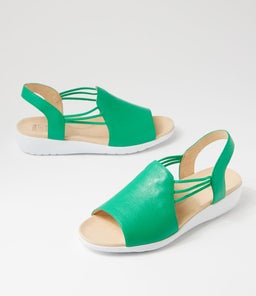 UDHAYS W ZR BRIGHT EMERALD LEATHER ELASTIC