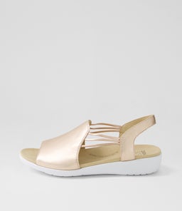 UDHAYS W ZR PALE ROSE GOLD LEATHER ELASTIC