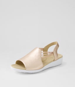 UDHAYS W ZR PALE ROSE GOLD LEATHER ELASTIC