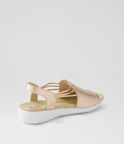UDHAYS W ZR PALE ROSE GOLD LEATHER ELASTIC