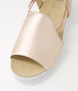 UDHAYS W ZR PALE ROSE GOLD LEATHER ELASTIC
