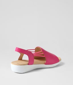 UDHAYS W ZR FUCHSIA LEATHER ELASTIC