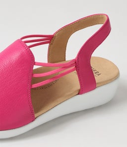 UDHAYS W ZR FUCHSIA LEATHER ELASTIC