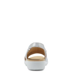 UDHAYS W ZR SILVER LEATHER ELASTIC