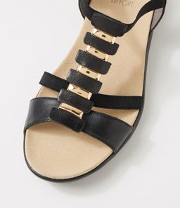 ULOVER W ZR BLACK BLACK SOLE LEATHER ELASTIC