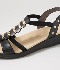 ULOVER W ZR BLACK BLACK SOLE LEATHER ELASTIC