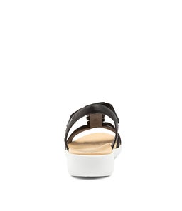 ULOVER W ZR BLACK WHITE SOLE LEATHER ELASTIC