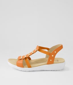 ULOVER W ZR BRIGHT ORANGE LEATHER ELASTIC