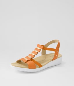 ULOVER W ZR BRIGHT ORANGE LEATHER ELASTIC