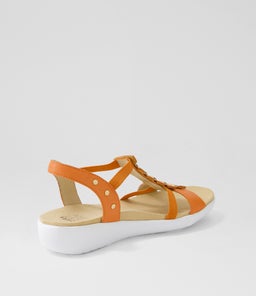 ULOVER W ZR BRIGHT ORANGE LEATHER ELASTIC