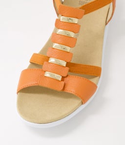 ULOVER W ZR BRIGHT ORANGE LEATHER ELASTIC