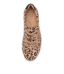 AUDRY W ZR NUDE LEOPARD BLACK PONY LEATHER