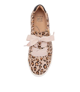 AUDRY W ZR NUDE LEOPARD BLACK PONY LEATHER