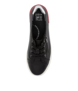 AUDRY W ZR BLACK WHITE LEATHER
