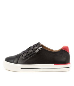 AUDRY W ZR NAVY RED LEATHER