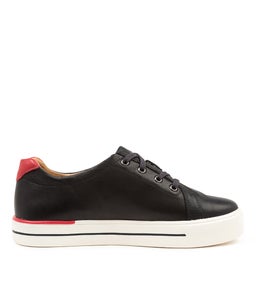 AUDRY W ZR NAVY RED LEATHER